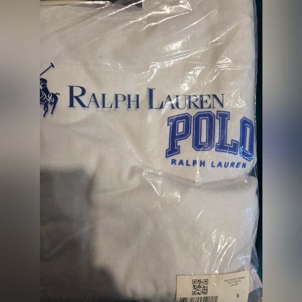Polo Ralph Lauren Graphic Joggers & TShirt Blue & White (2 PIECE SET) Size Small - Picture 4 of 5